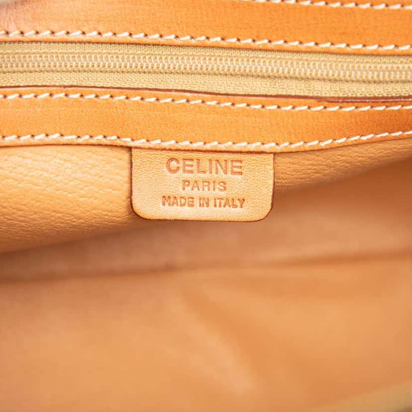 Celine Macadam Coated Canvas Dome Handbag Brown Canvas Good condition - Box View