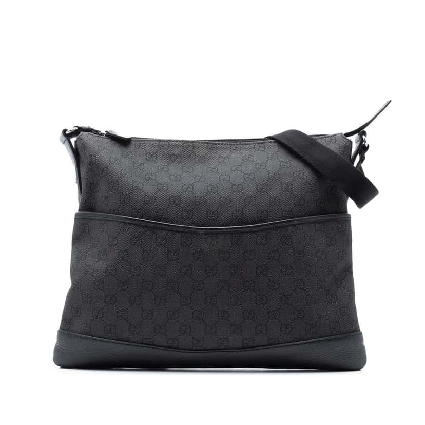 Gucci GG Denim Crossbody Grey Denim Good condition - Front View