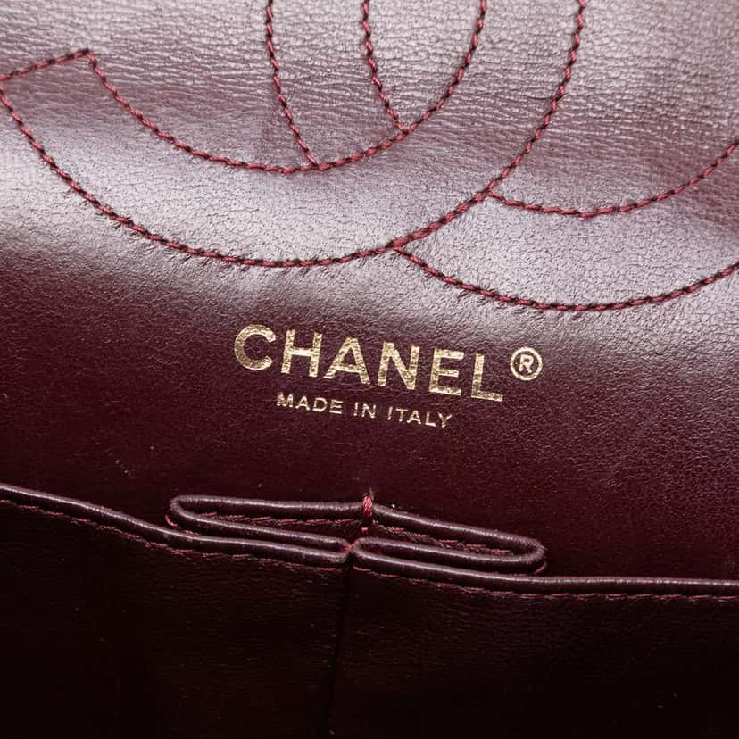 Chanel Reissue 2.55 Aged Calfskin Double Flap 226 Black Leather Good condition - Box View