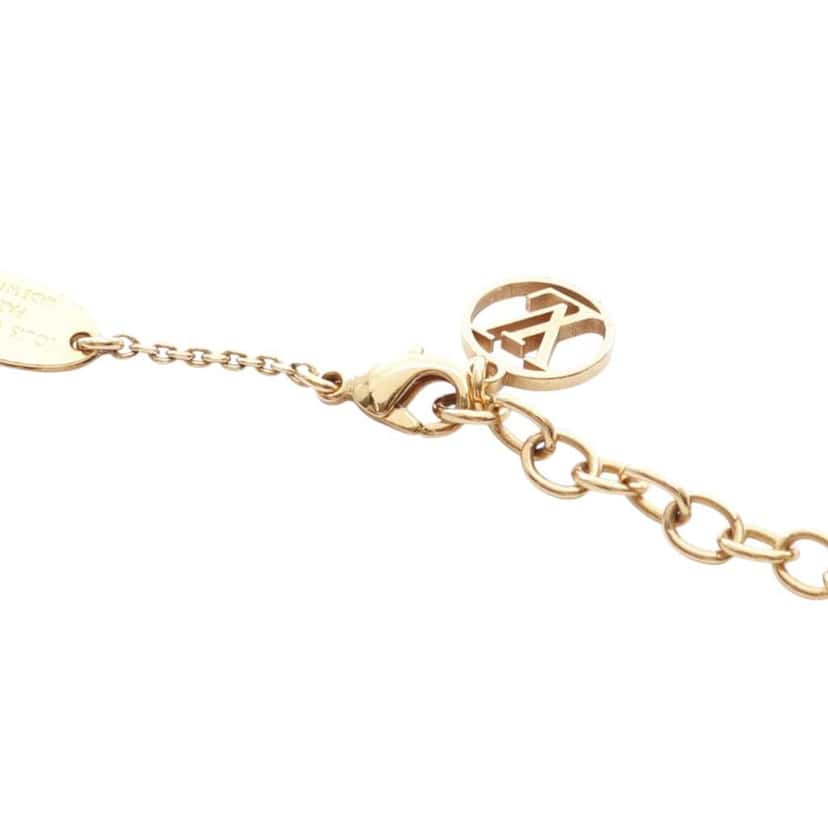 Louis Vuitton Gold Plated LV and Me Letter n Necklace Gold Metal Good condition - Box View