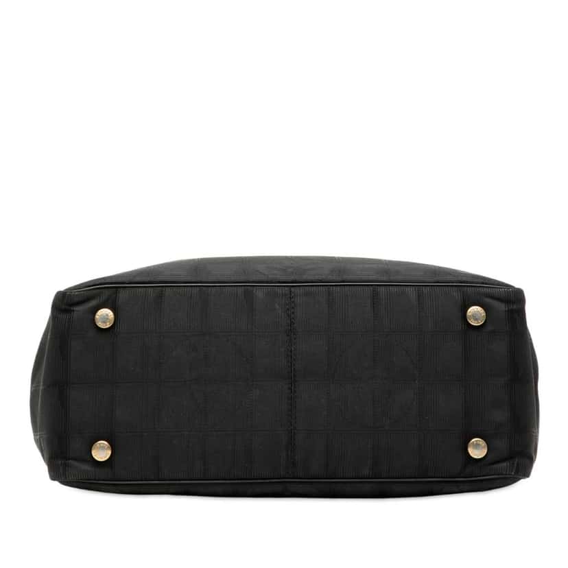 Chanel New Travel Line Nylon Tote Black Good condition - Inside View