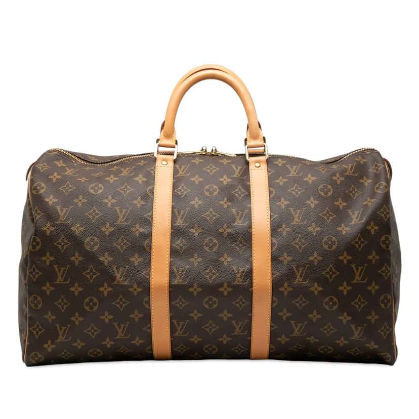 Louis Vuitton Monogram Keepall 50 Brown Good condition - Front View