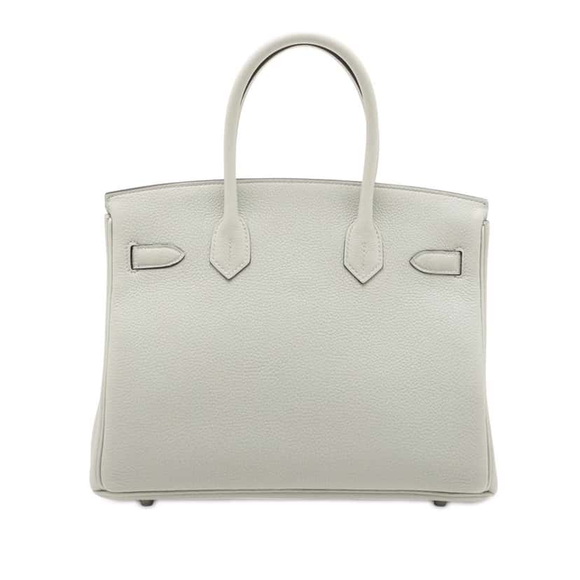 Hermès Togo Birkin Retourne 30 Green Leather Good condition - Back View