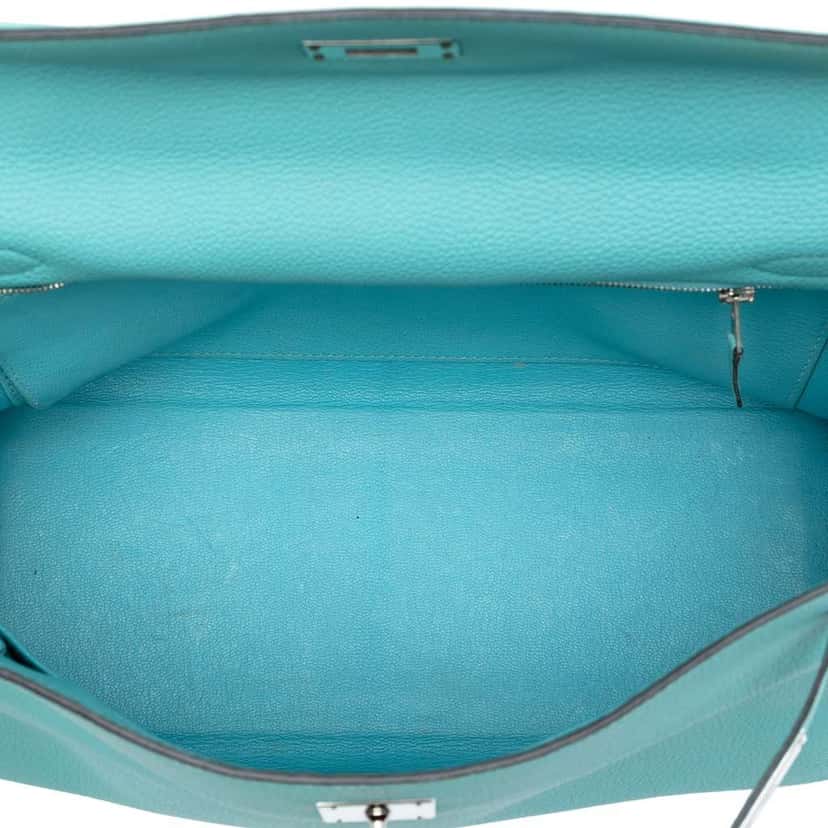 Hermès Togo Kelly II Retourne 32 Blue Leather Good condition - Model View