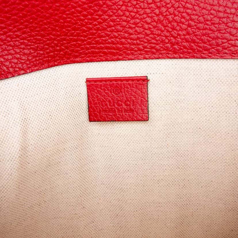 Gucci Small Leather Dionysus Shoulder Bag Red Leather Very good condition - Box View