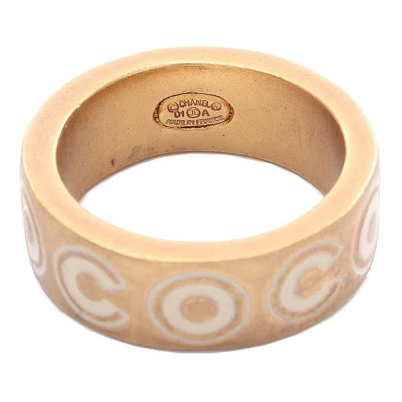 Chanel Gold Plated Coco Ring Gold Metal Good condition - Model View