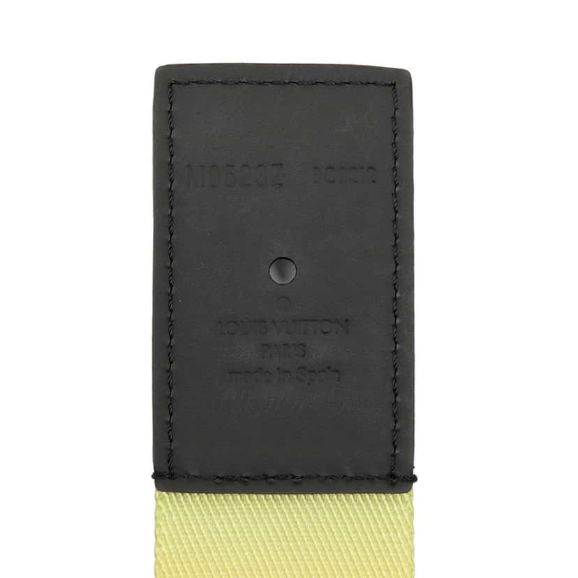 Louis Vuitton Nylon LV Initiales Webbing Belt Green Good condition - Box View