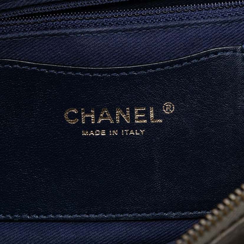 Chanel Large Quilted Iridescent Calfskin Shiva Flap Brown Leather Good condition - Box View