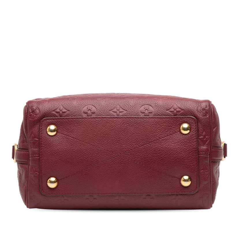 Louis Vuitton Monogram Empreinte Speedy Bandouliere 25 Red Leather Good condition - Inside View