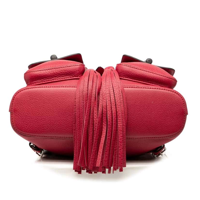 Gucci Leather Bamboo Tassel Backpack Pink Leather Good condition - Inside View