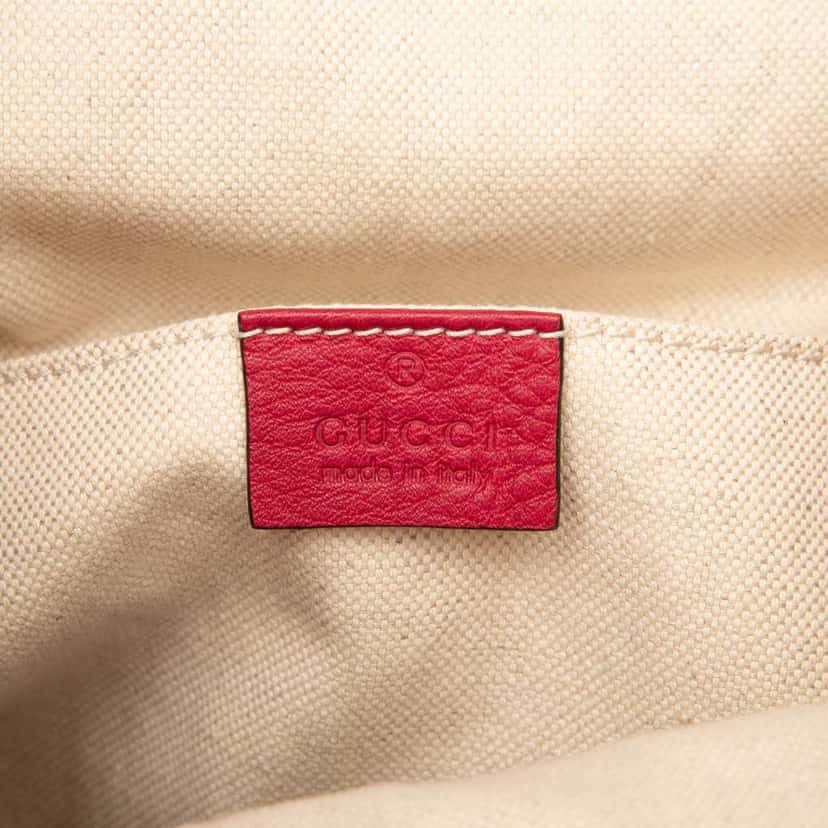 Gucci Leather Bamboo Tassel Backpack Pink Leather Good condition - Box View