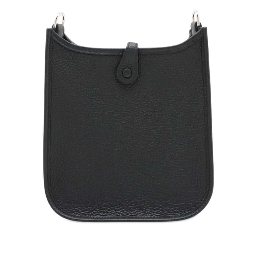 Hermès Clemence Evelyne TPM 16 Black Leather Good condition - Back View