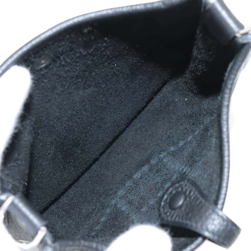 Hermès Clemence Evelyne TPM 16 Black Leather Good condition - Inside View