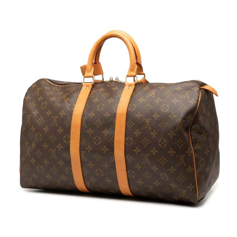 Louis Vuitton Monogram Keepall 45 Brown Good condition - Back View