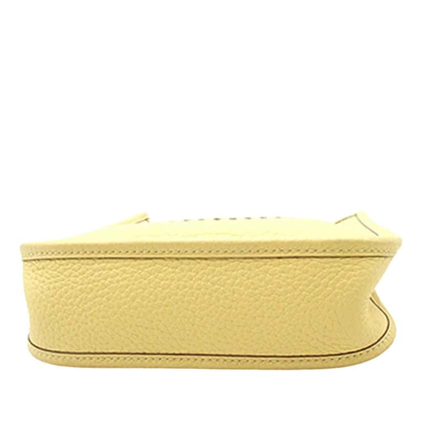 Hermès Clemence Evelyne TPM Yellow Leather Good condition - Inside View