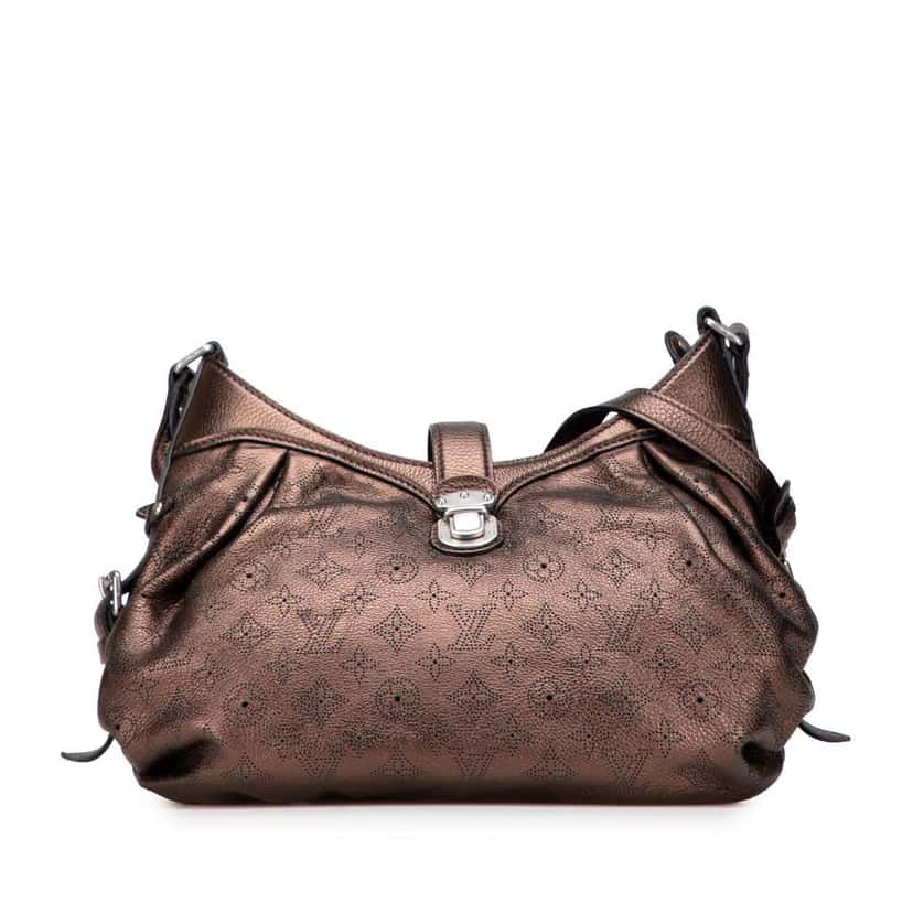 Louis Vuitton Monogram Mahina XS Brown Leather Good condition - Front View