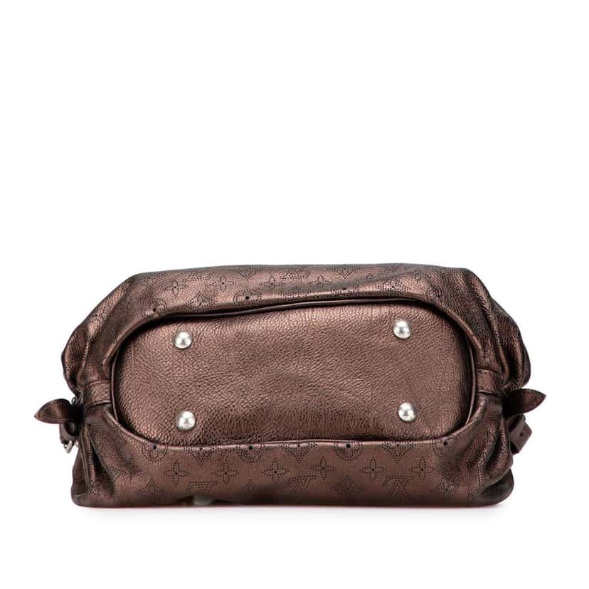 Louis Vuitton Monogram Mahina XS Brown Leather Good condition - Inside View