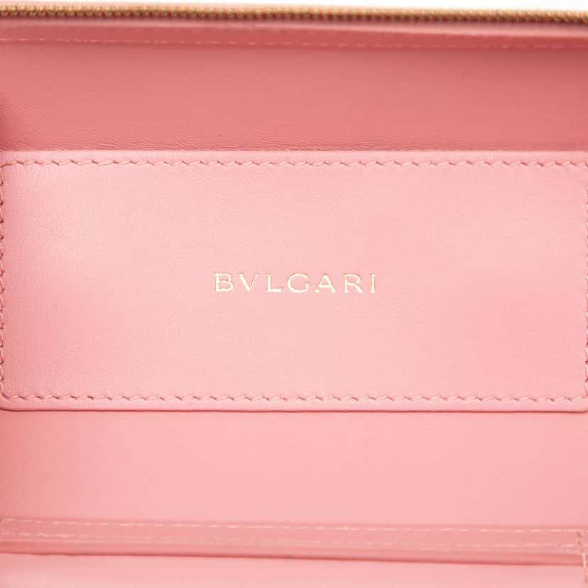 Bvlgari Leather Serpenti Forever Vanity Bag Pink Leather Good condition - Box View