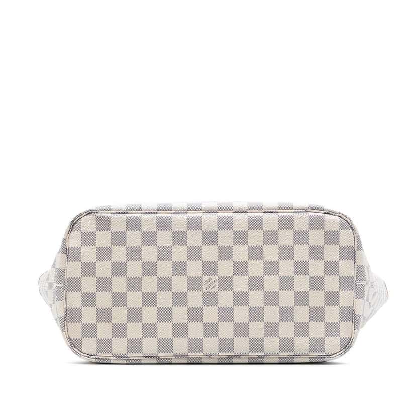 Louis Vuitton Damier Azur Neverfull MM White Good condition - Inside View