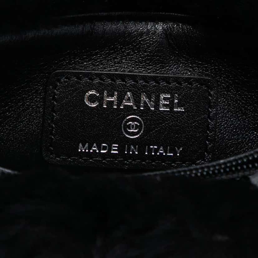 Chanel CC Shearling Orirag Multi Pouch Black Good condition - Box View