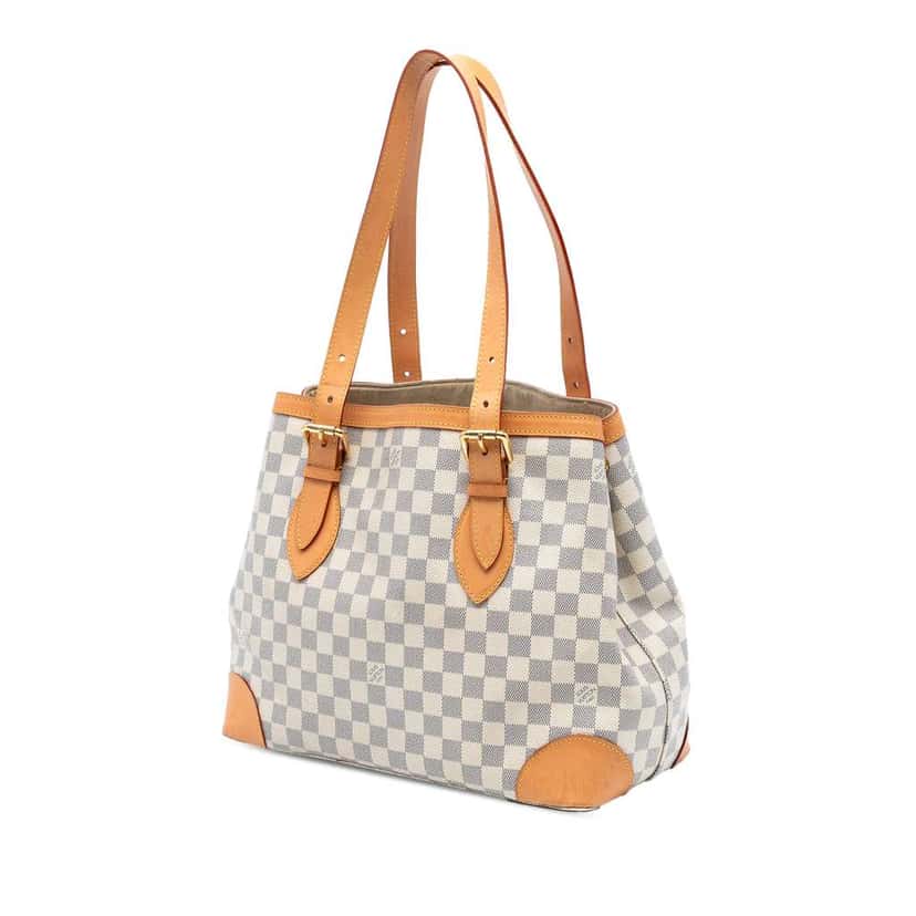 Louis Vuitton Damier Azur Hampstead MM White Good condition - Back View