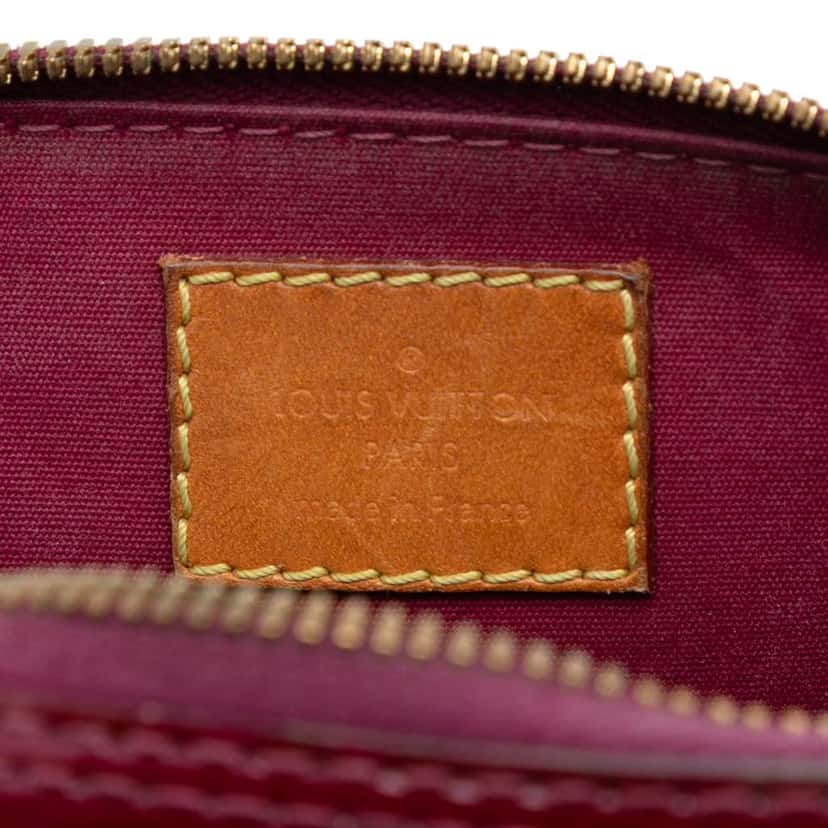 Louis Vuitton Monogram Vernis Alma BB Red Leather Good condition - Box View
