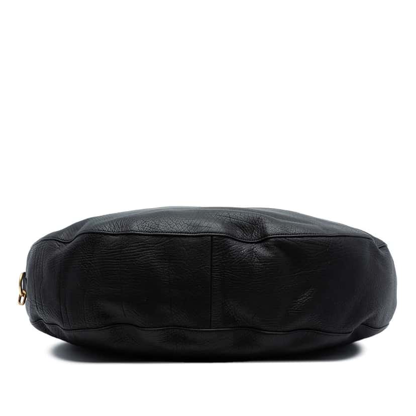 Burberry Large Calfskin Knight Shoulder Bag Black Leather Good condition - Inside View