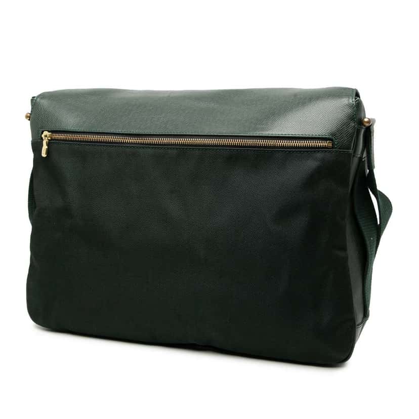 Louis Vuitton Taiga Dersou Green Leather Good condition - Back View