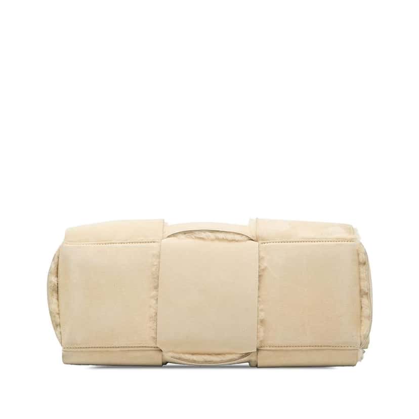 Bottega Veneta Small Suede and Shearling Maxi Intrecciato Arco Tote Brown Leather Good condition - Inside View