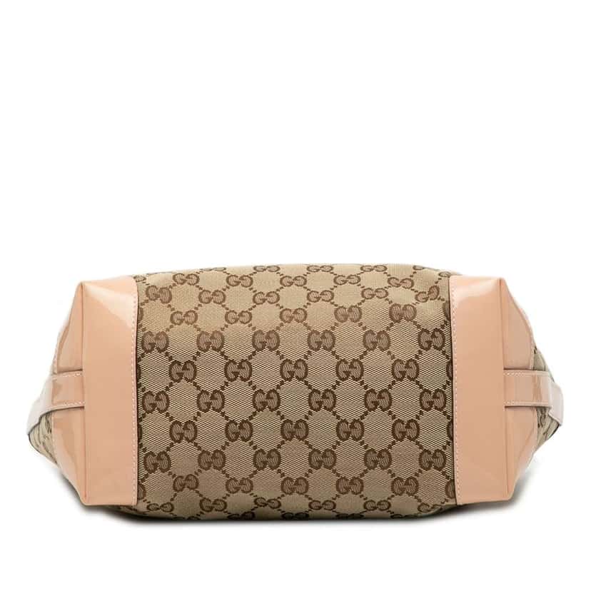 Gucci GG Canvas Bamboo Childrens Tote Brown Canvas Good condition - Inside View