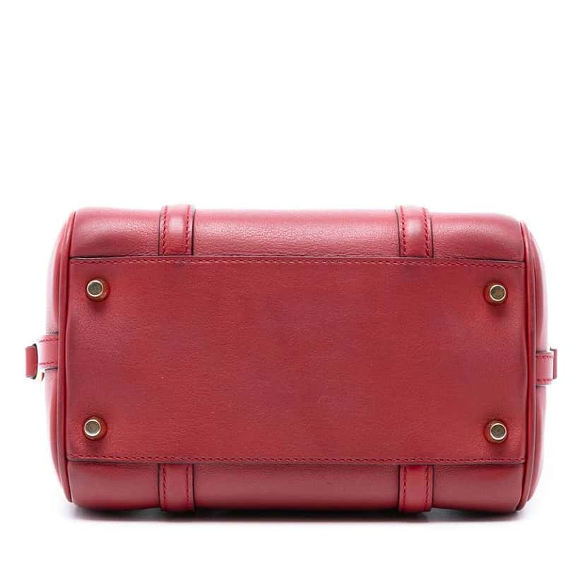 Burberry Small Leather Alchester Bowling Bag Red Leather Very good condition - Inside View