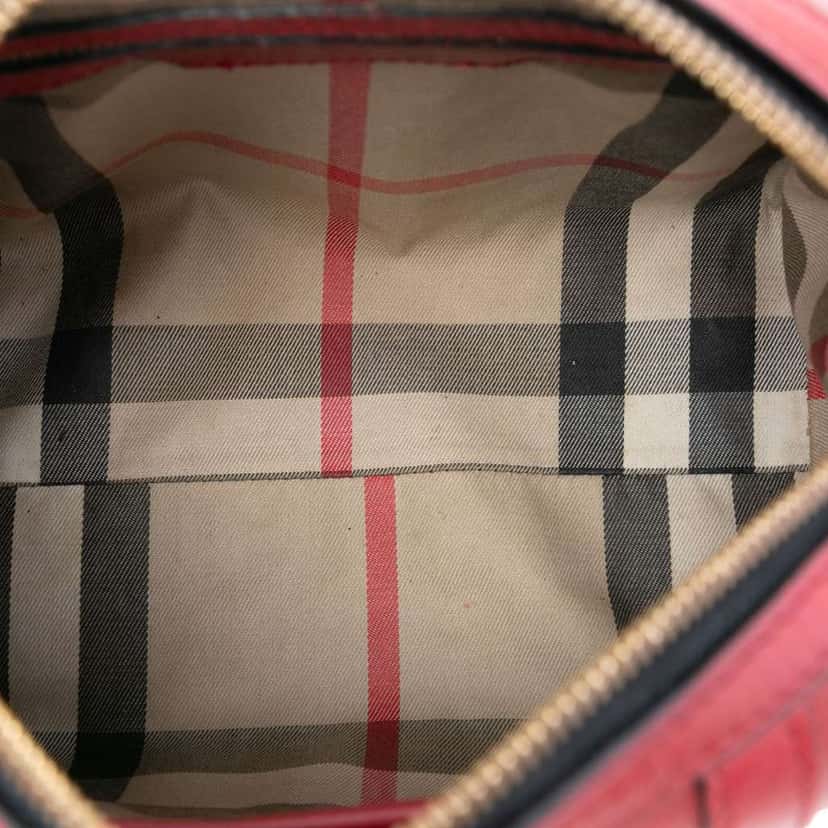 Burberry Small Leather Alchester Bowling Bag Red Leather Very good condition - Model View