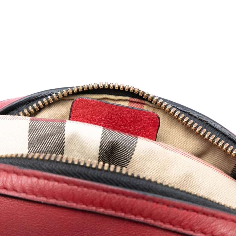 Burberry Small Leather Alchester Bowling Bag Red Leather Very good condition - Box View