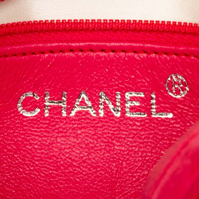 Chanel Quilted Suede Camera Bag Red Leather Very good condition - Box View