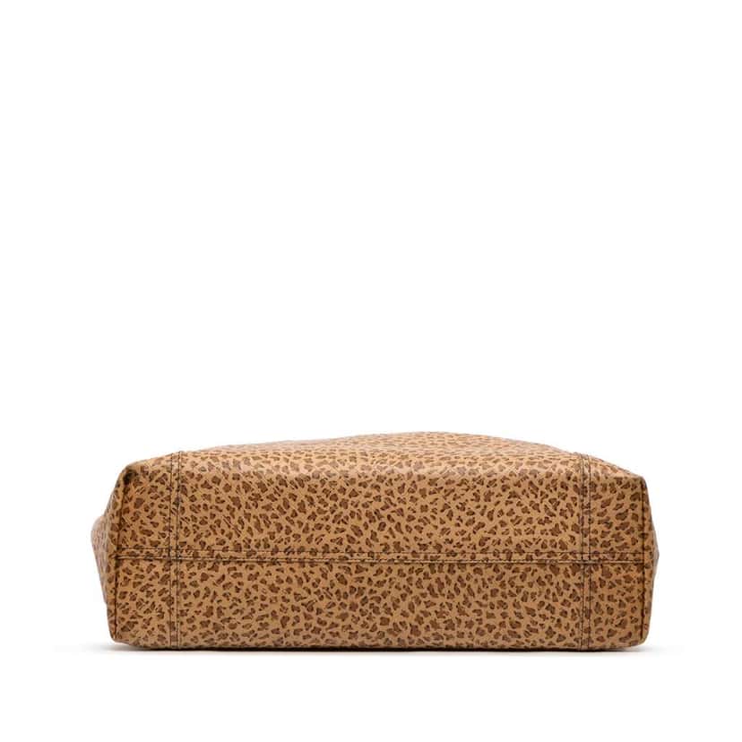 Bottega Veneta Printed Nappa Intrecciomirage Butterfly Tote Brown Leather Good condition - Inside View