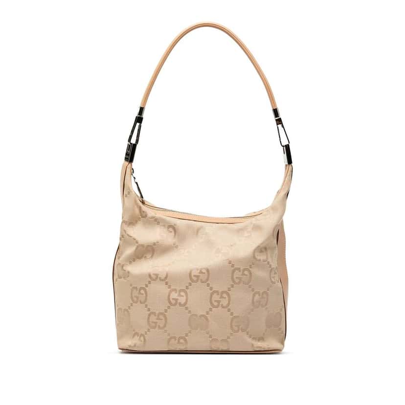 Gucci GG Canvas Shoulder Bag Brown Canvas Good condition - Front View