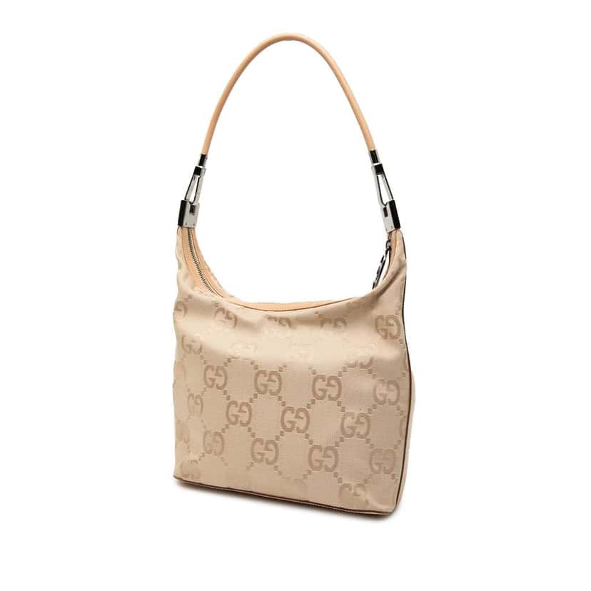 Gucci GG Canvas Shoulder Bag Brown Canvas Good condition - Back View