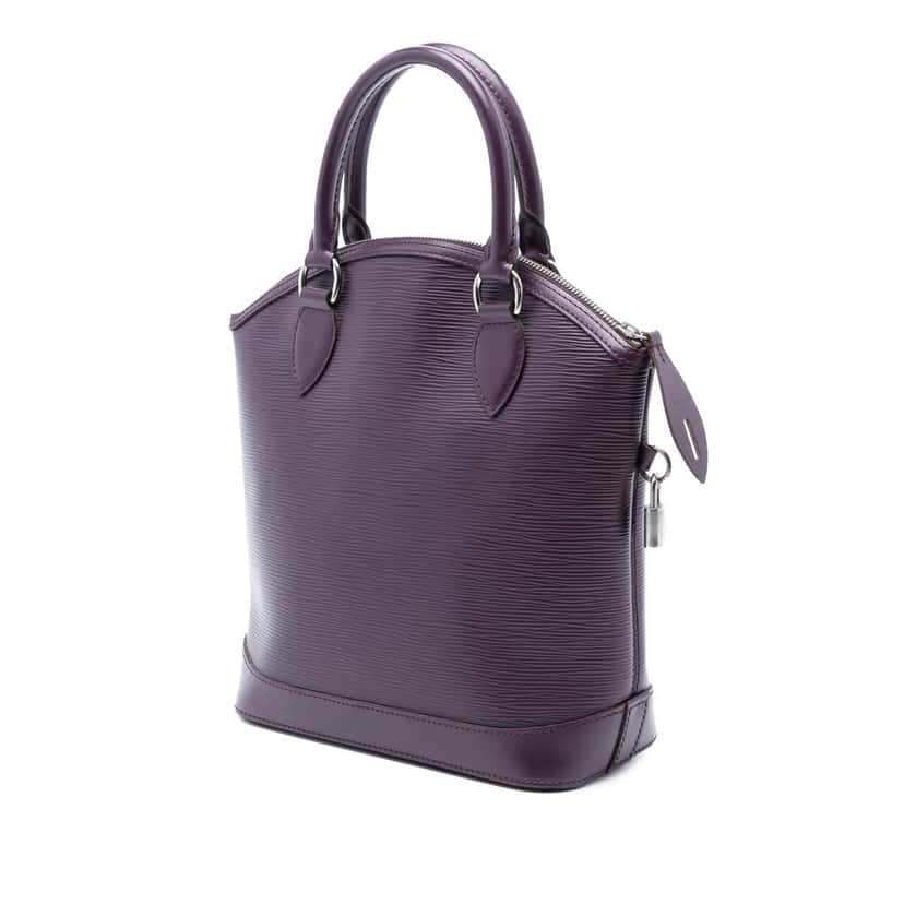 Louis Vuitton Epi Lockit Vertical Purple Leather Good condition - Back View