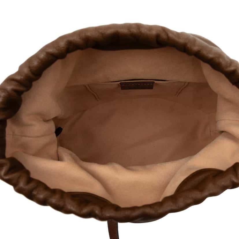 Gucci GG Canvas Horsebit 1955 Bucket Bag Brown Canvas Good condition - Model View
