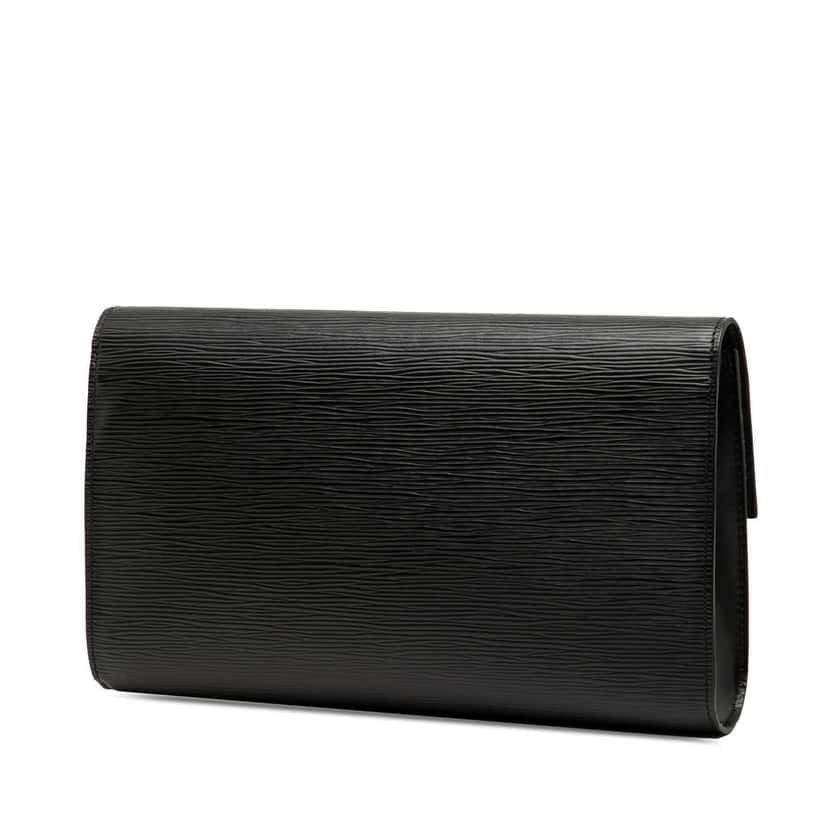 Louis Vuitton Epi Pochette Chaillot Black Leather Good condition - Back View
