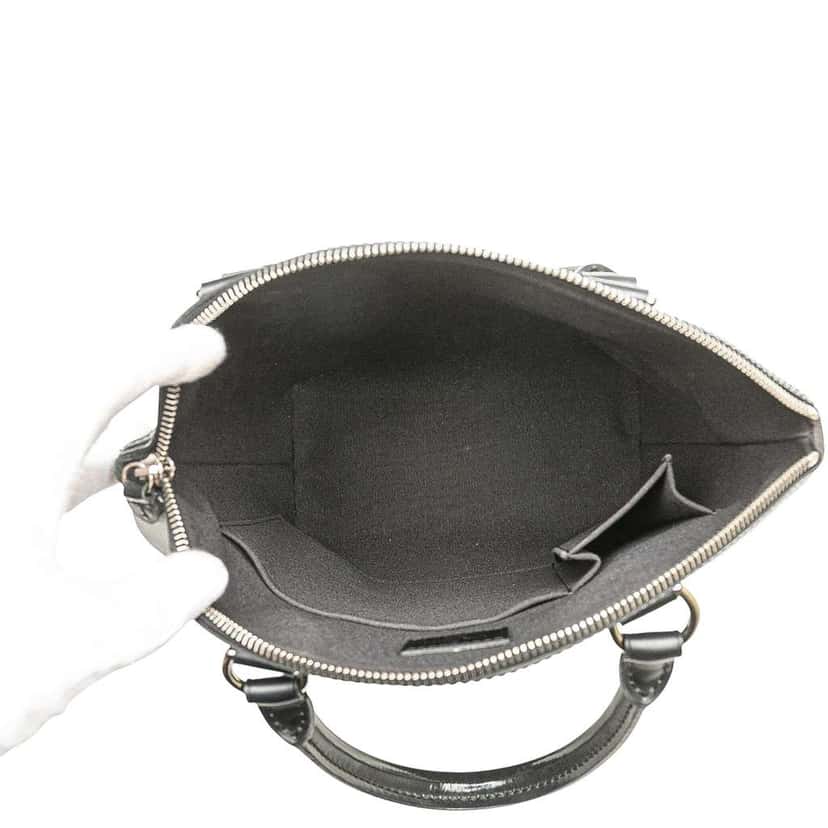 Louis Vuitton Epi Lockit Vertical Black Leather Good condition - Model View