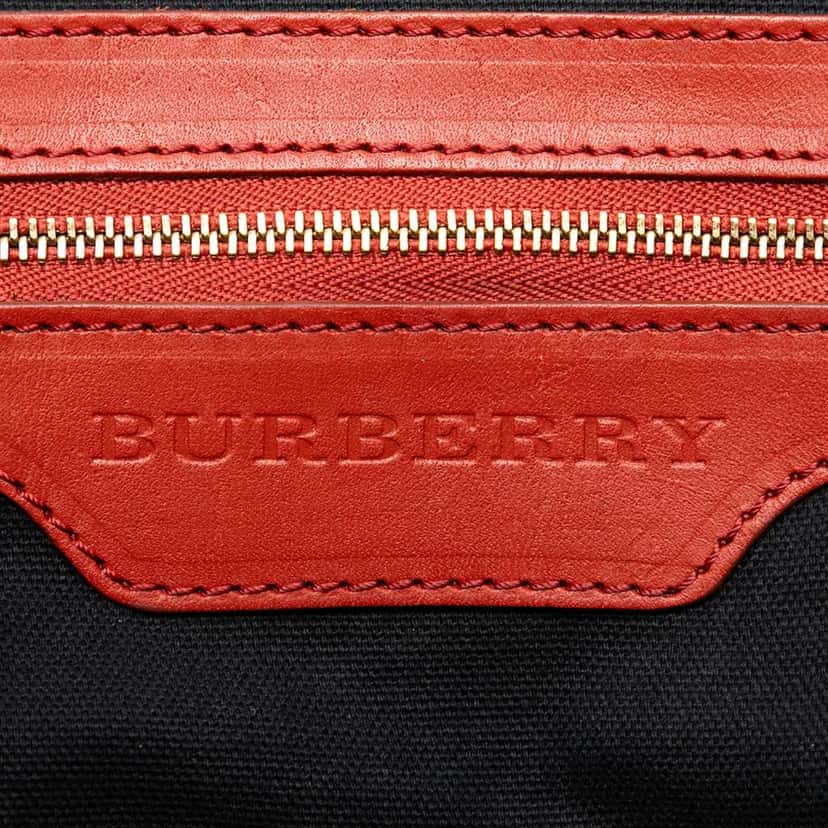 Burberry Small House Check Canvas Canterbury Tote Brown Canvas Good condition - Box View