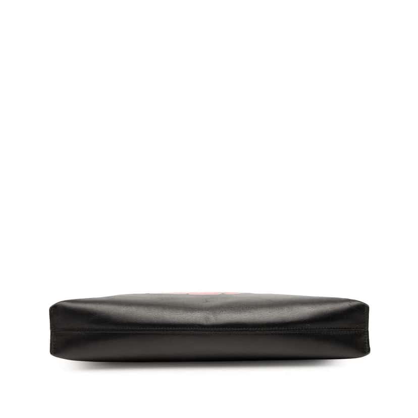 Loewe Leather Logo T Pouch Black Leather Good condition - Inside View