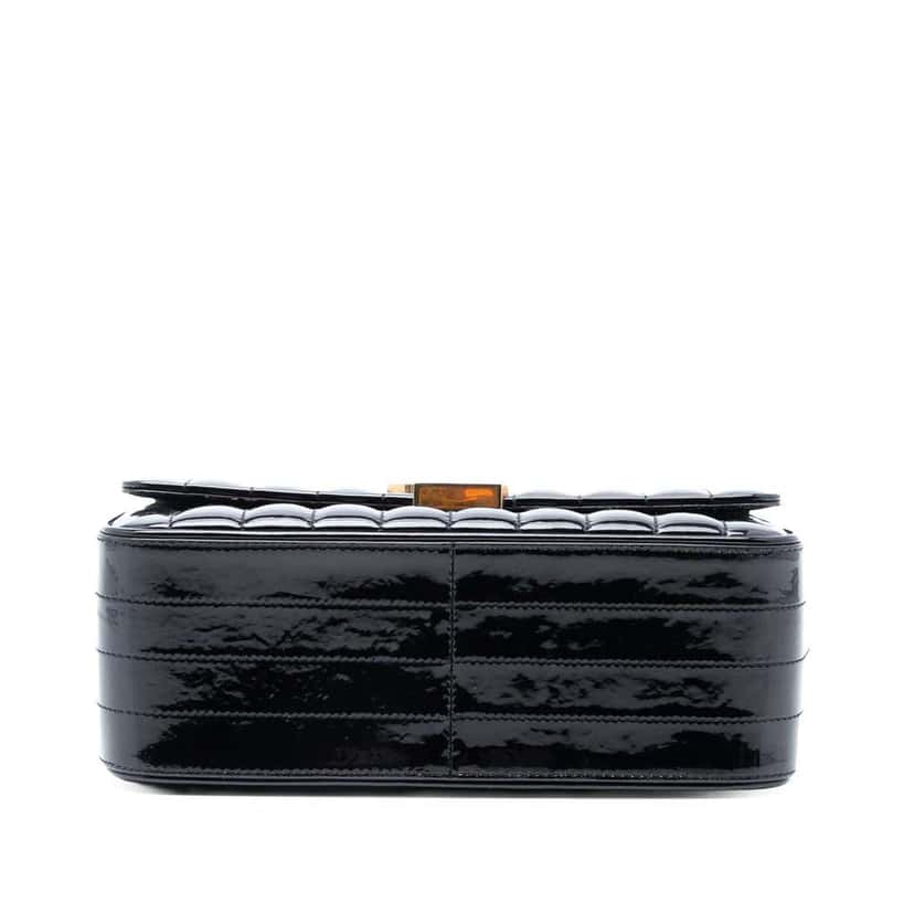 Saint Laurent Large Patent Vicky Crossbody Black Leather Very good condition - Inside View