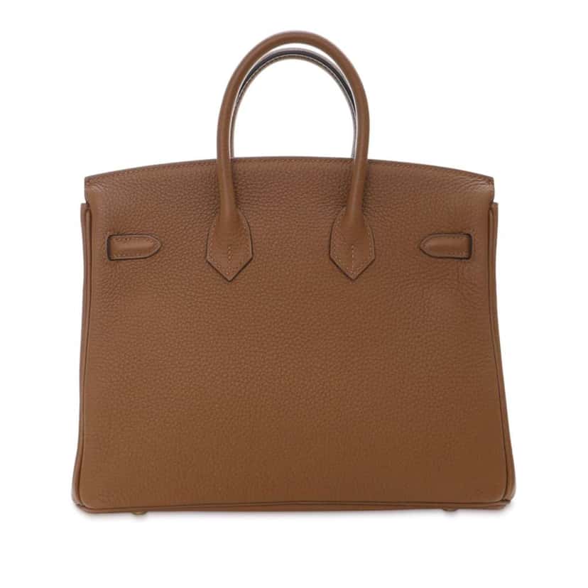 Hermès Togo Birkin Retourne 25 Brown Leather Good condition - Inside View