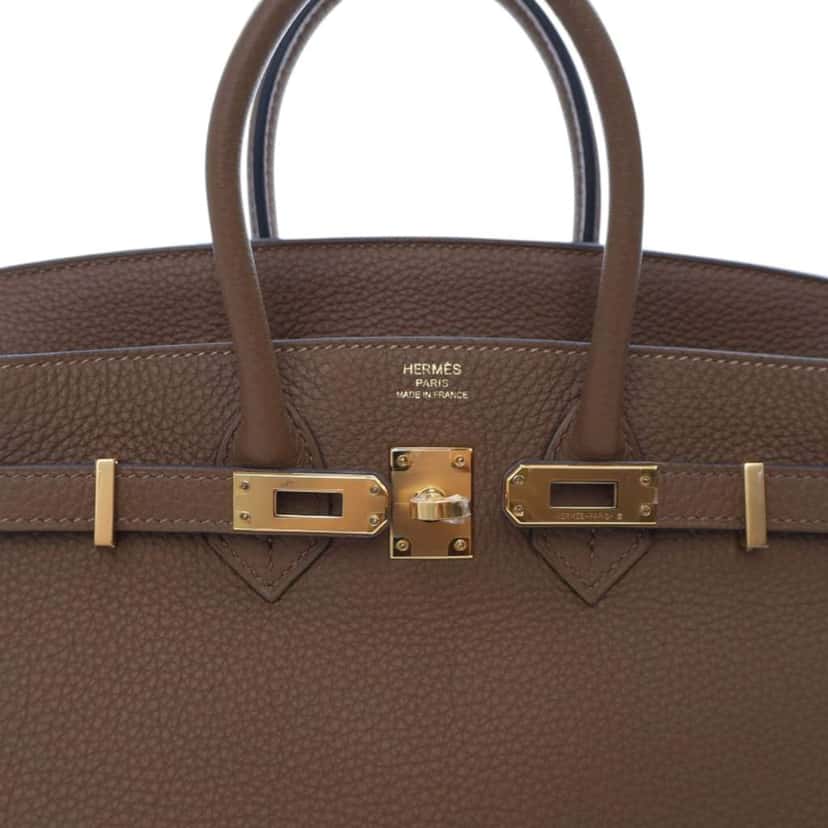 Hermès Togo Birkin Retourne 25 Brown Leather Good condition - Box View