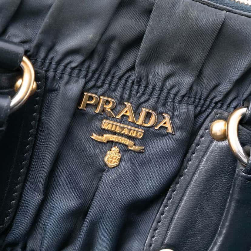 Prada Tessuto Gaufre Satchel Black Good condition - Box View