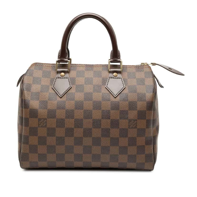 Louis Vuitton Damier Ebene Speedy 25 Brown Good condition - Front View
