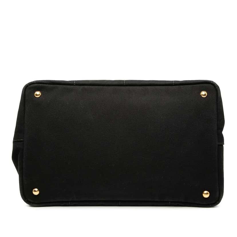 Prada Canvas Canapa Logo Satchel Black Canvas Good condition - Inside View