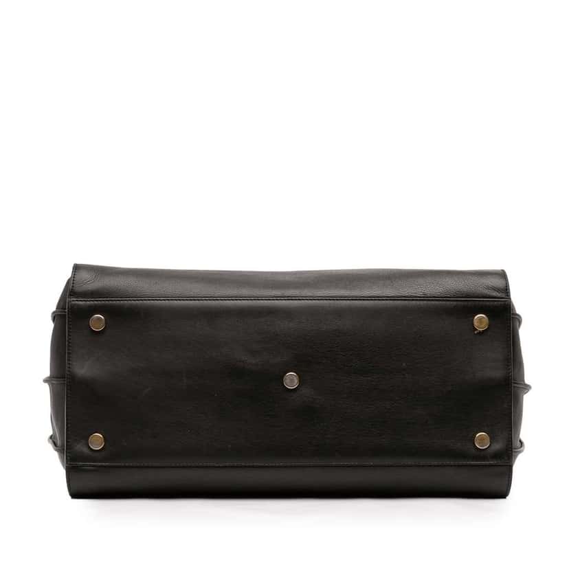 Saint Laurent Large Leather Sac De Jour Satchel Black Leather Good condition - Inside View